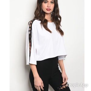 Brand new white crop top